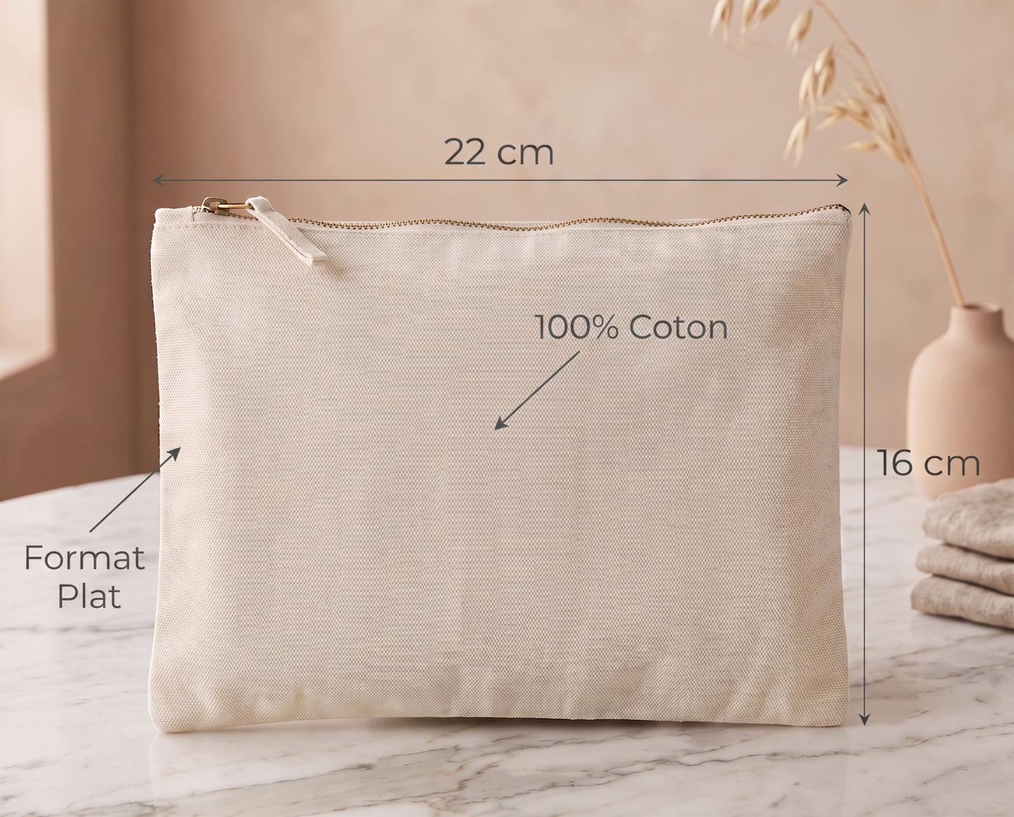 Pochette plate personnalisée kit de survie de la future mariée - cadeau EVJF