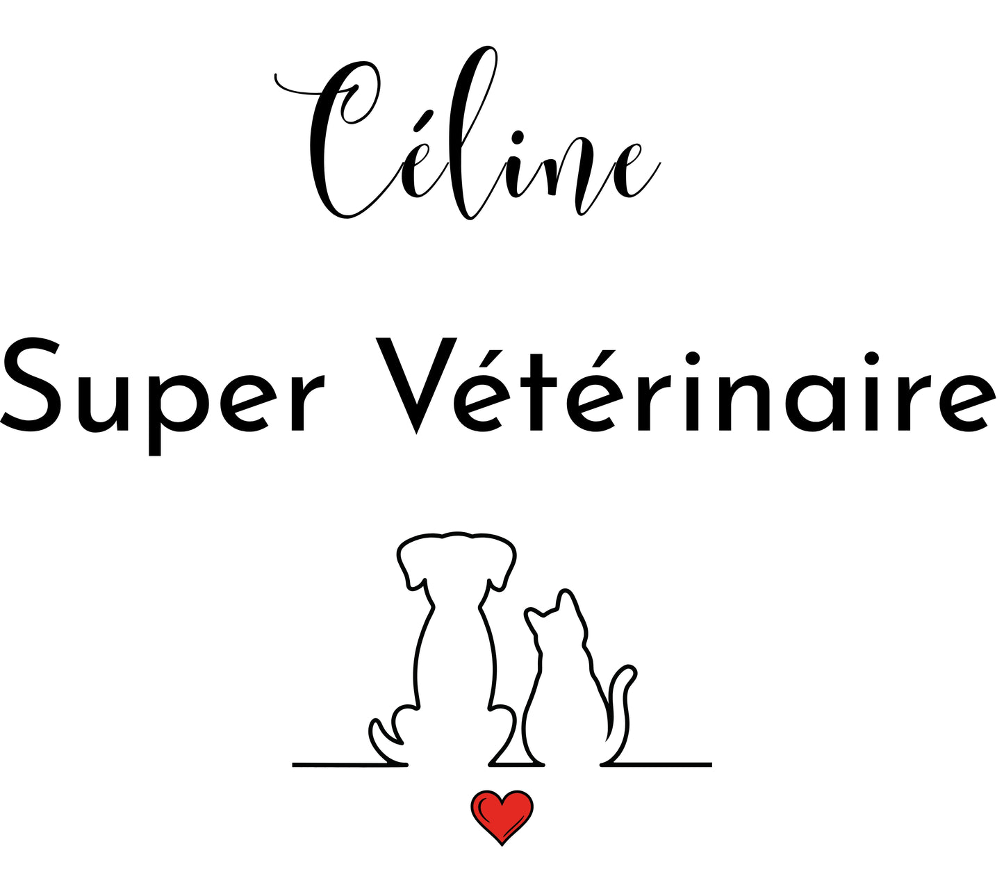 Trousse vétérinaire personnalisée — motif chien chat | cadeau prénom