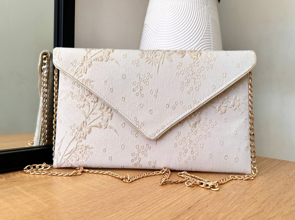 Pochette mariage femme ivoire - Fil des toiles
