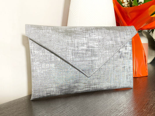 Pochette argent pour femme - fil des toiles