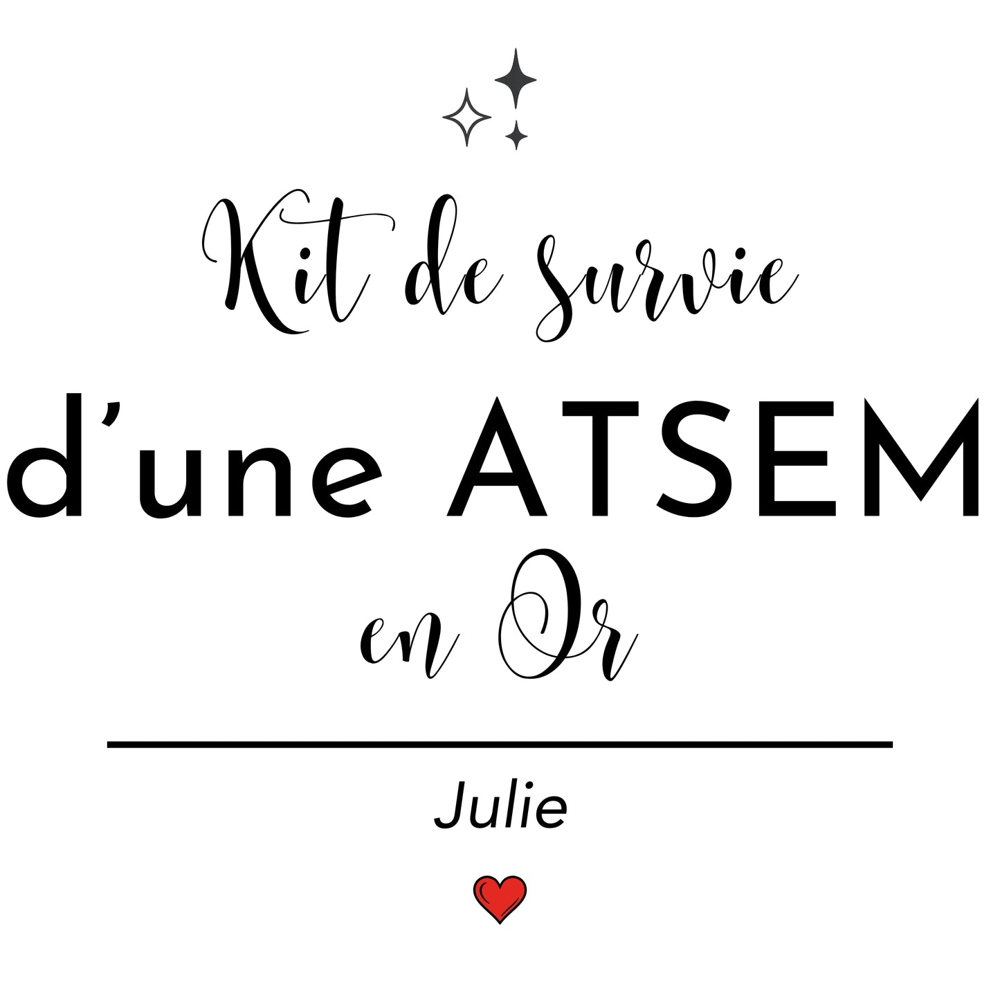 Trousse ATSEM personnalisée — cadeau rentrée ou fin d'année | prénom