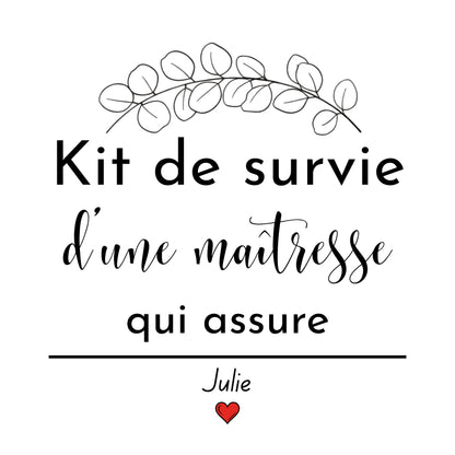 Trousse maîtresse personnalisée — cadeau fin d'année scolaire | prénom