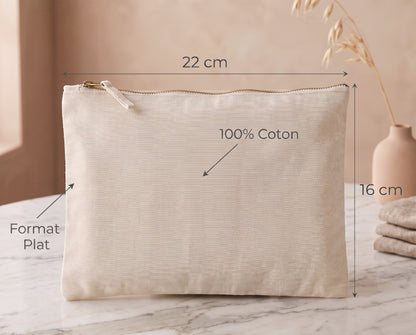 Pochette plate personnalisée kit de survie de la future mariée - cadeau EVJF