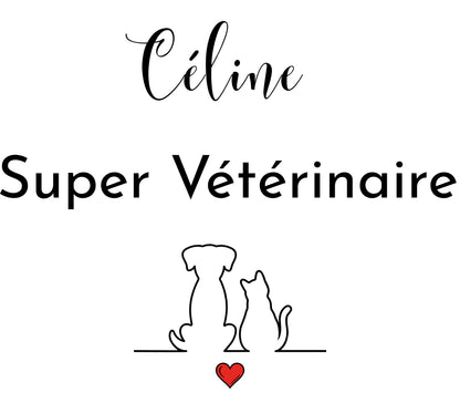 Trousse vétérinaire personnalisée — motif chien chat | cadeau prénom