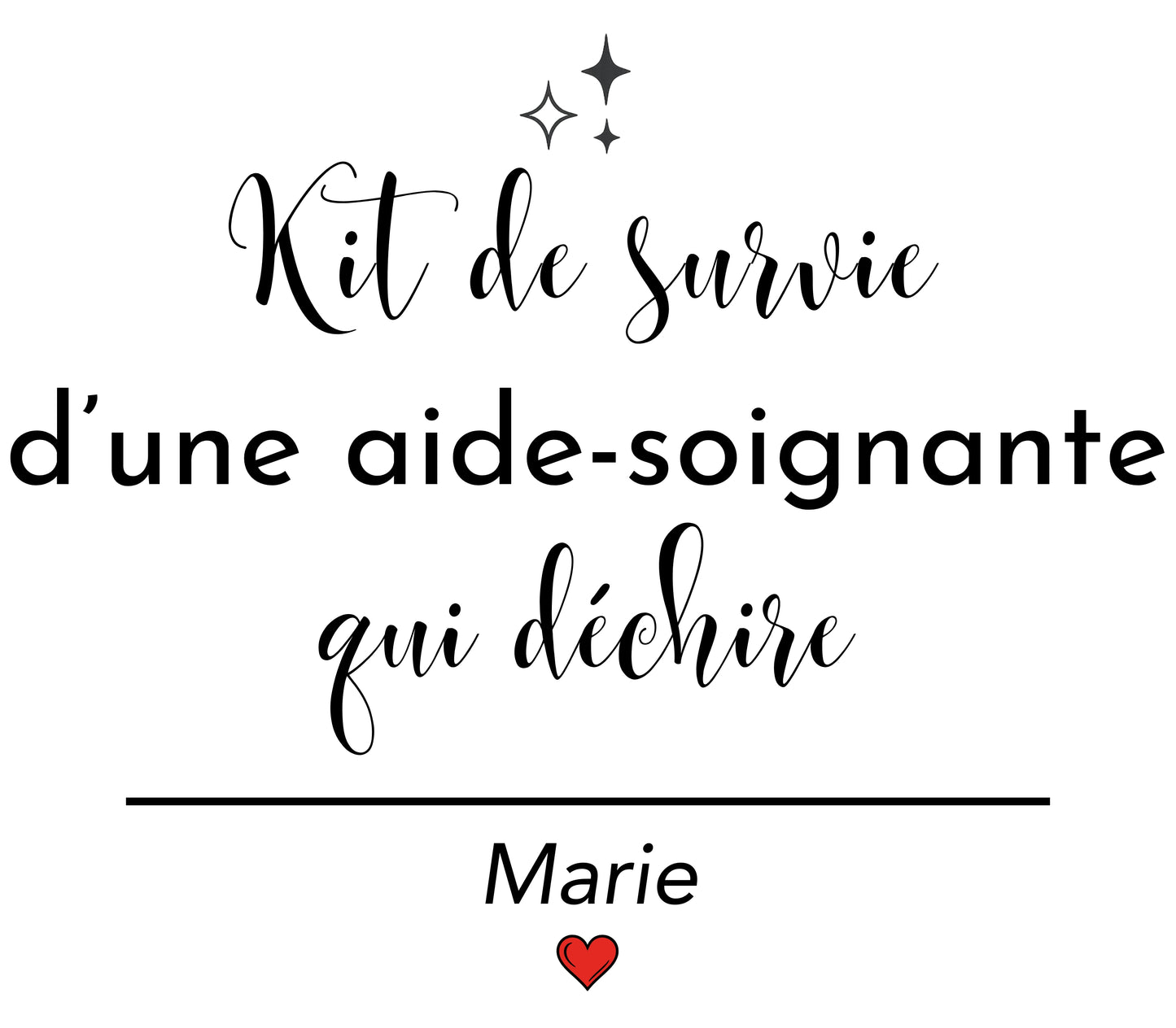 Trousse aide-soignante personnalisée — cadeau départ, anniversaire | prénom