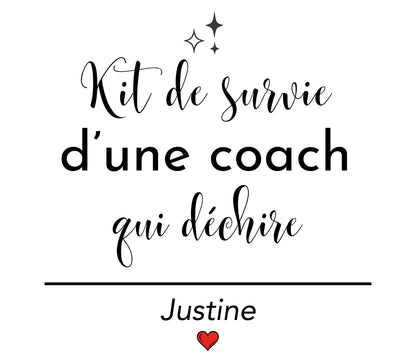 Trousse coach sportive personnalisée — cadeau fitness | pochette prénom