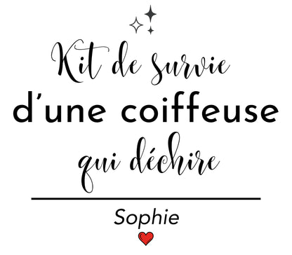 Trousse coiffeuse personnalisée — cadeau remerciement | pochette prénom