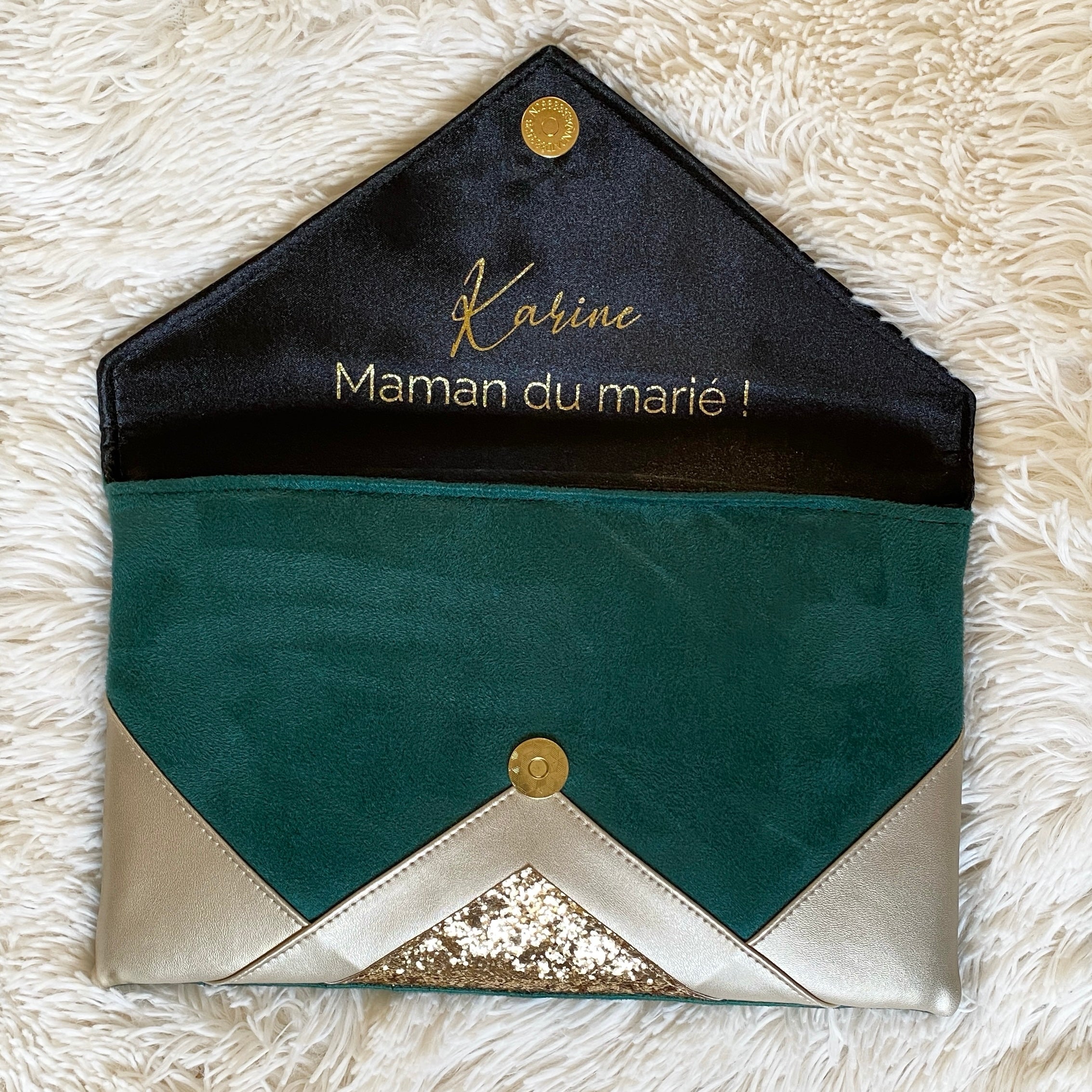 Pochette verte femme hotsell