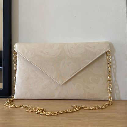 Sac pochette mariage ivoire - fil des toiles