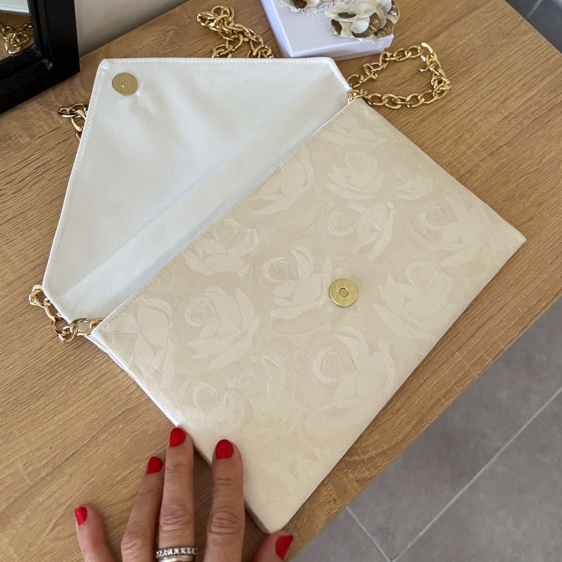 Sac pochette mariage personnalisé