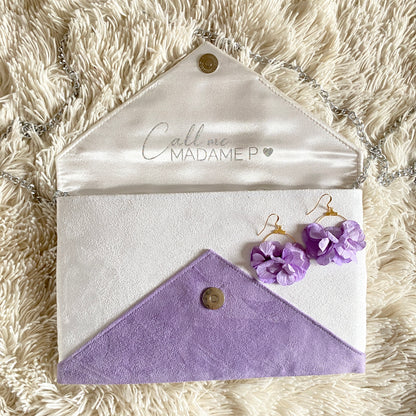 Cadeau pour mariée personnalisé - pochette Fil des toiles