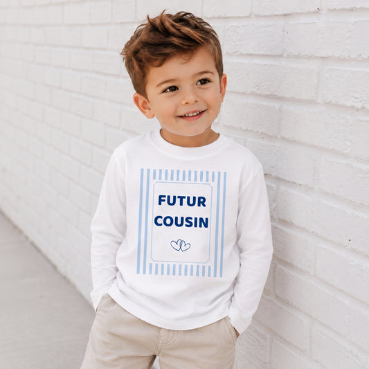 T-shirt annonce grossesse futur cousin manches longues