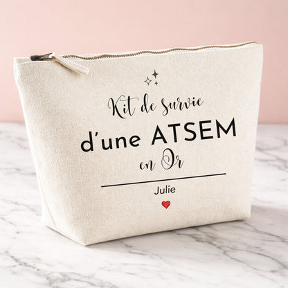 Trousse ATSEM personnalisée — cadeau rentrée ou fin d'année | prénom
