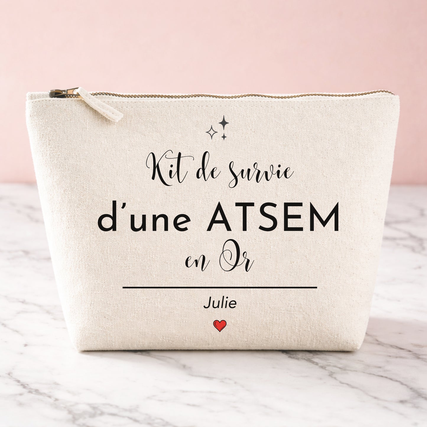 Trousse ATSEM personnalisée — cadeau rentrée ou fin d'année | prénom