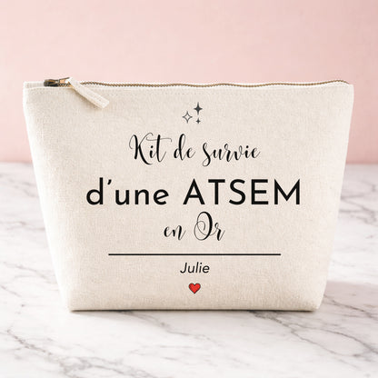 Trousse ATSEM personnalisée — cadeau rentrée ou fin d'année | prénom