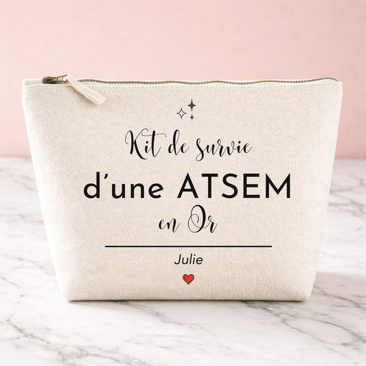 Trousse ATSEM personnalisée — cadeau rentrée ou fin d'année | prénom
