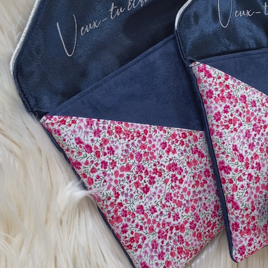 Video de 3 pochettes personnalisées demande témoins mariage