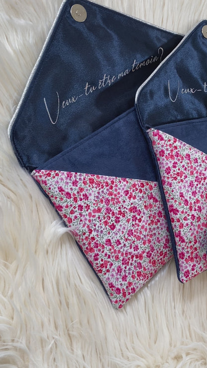 Video de 3 pochettes personnalisées demande témoins mariage