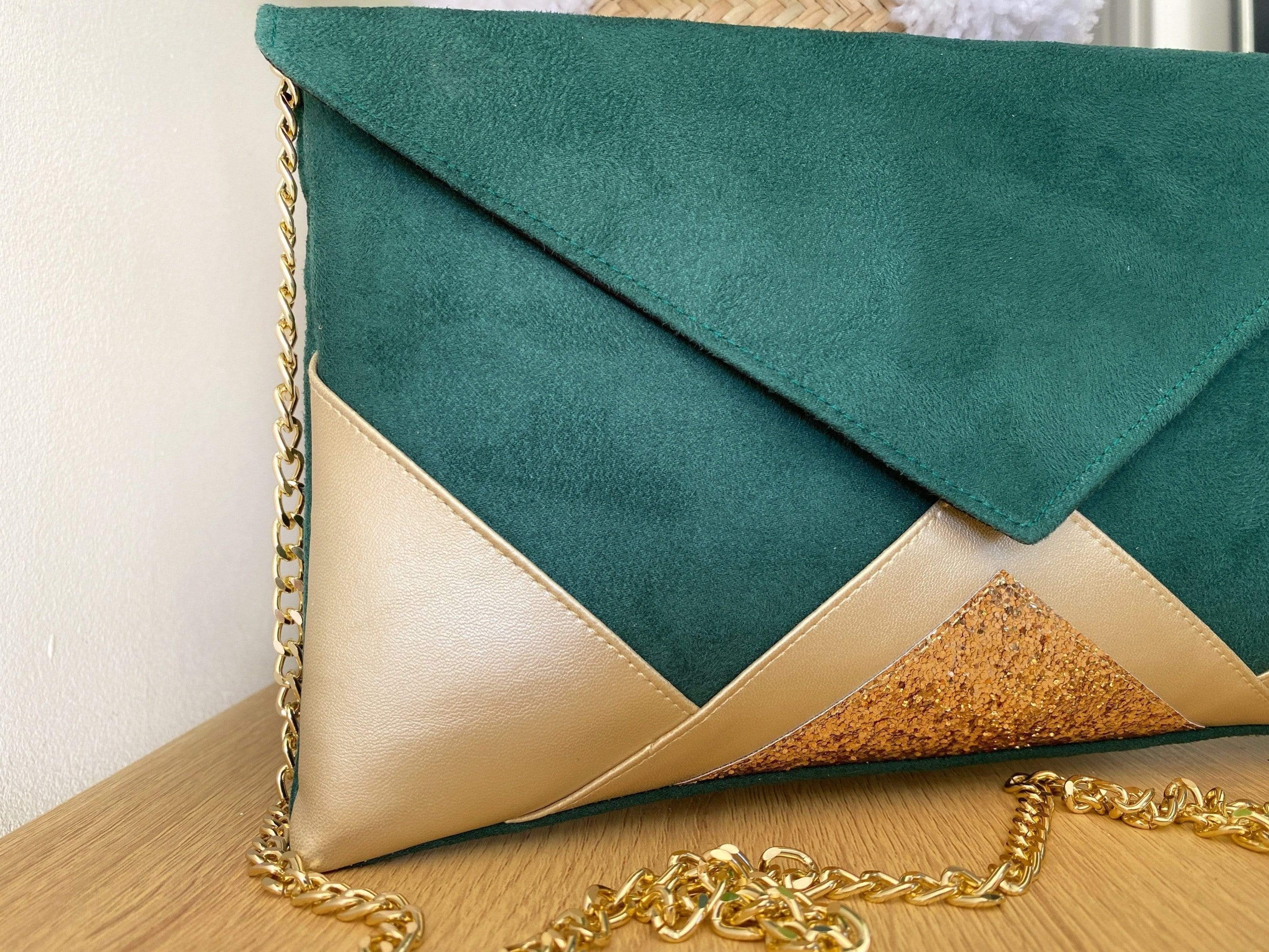 Pochette mariage clearance verte