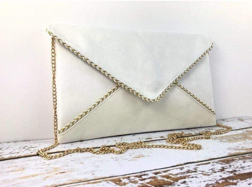 Sac pochette 2025 blanche mariage