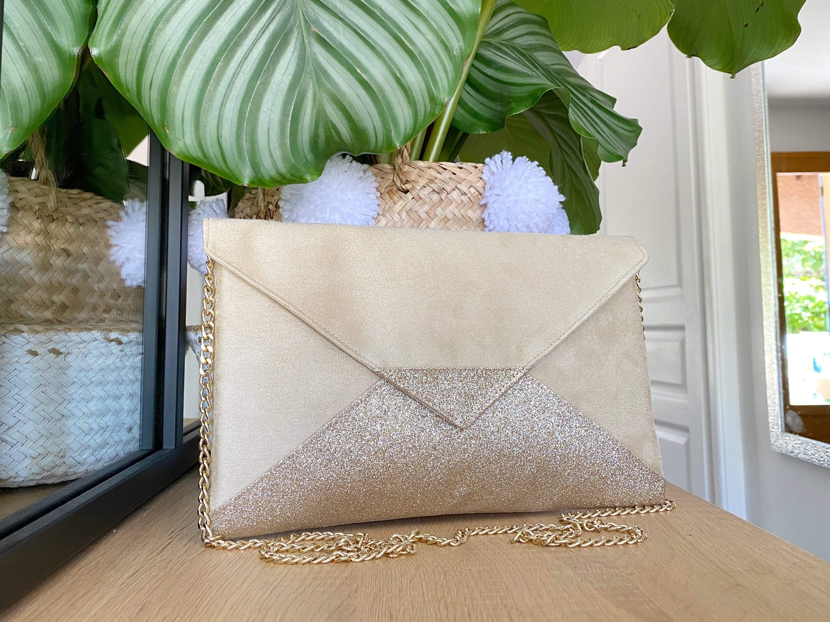 Pochette beige clearance ceremonie